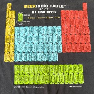 Hanes Black Beeriodic Table T-Shirt